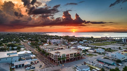 Fototapete Aerial Down Town Punta Gorda  © David Sussman