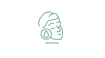 Vector Icon: Moisturizing Skincare Symbol