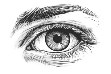 Obraz premium Detailed close up of a human eye. Suitable for medical or beauty concepts