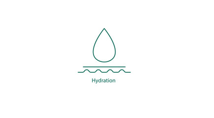 Vector Icon: Hydration Treatment Symbol