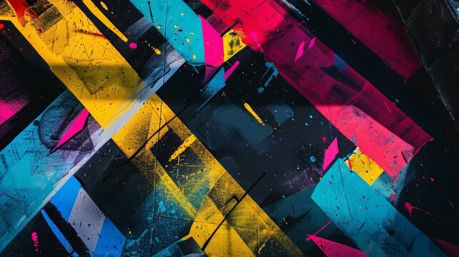 spraypainted grungy designs 
