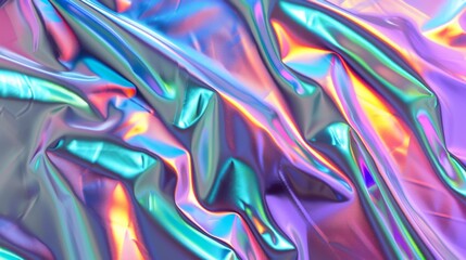 Holographic foil in a rainbow of colors adds a futuristic and vibrant texture to your design.