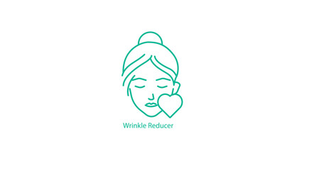 Vector Icon: Wrinkle Reducer Treatment Symbol