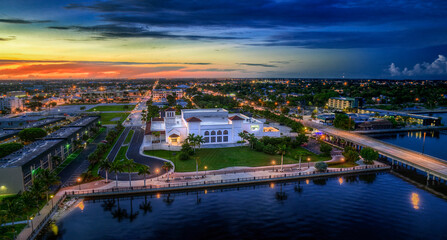 Aerial Punta Gorda Florida from Convention Center