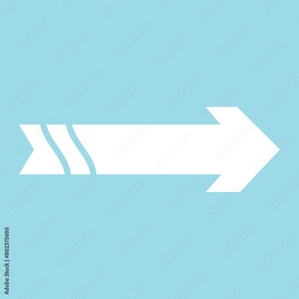 Poster white arrow icon isolated on sky background. arrow icon in trendy design style. back arrow vector ic