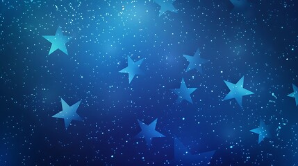 digital gradient blue background star pattern random