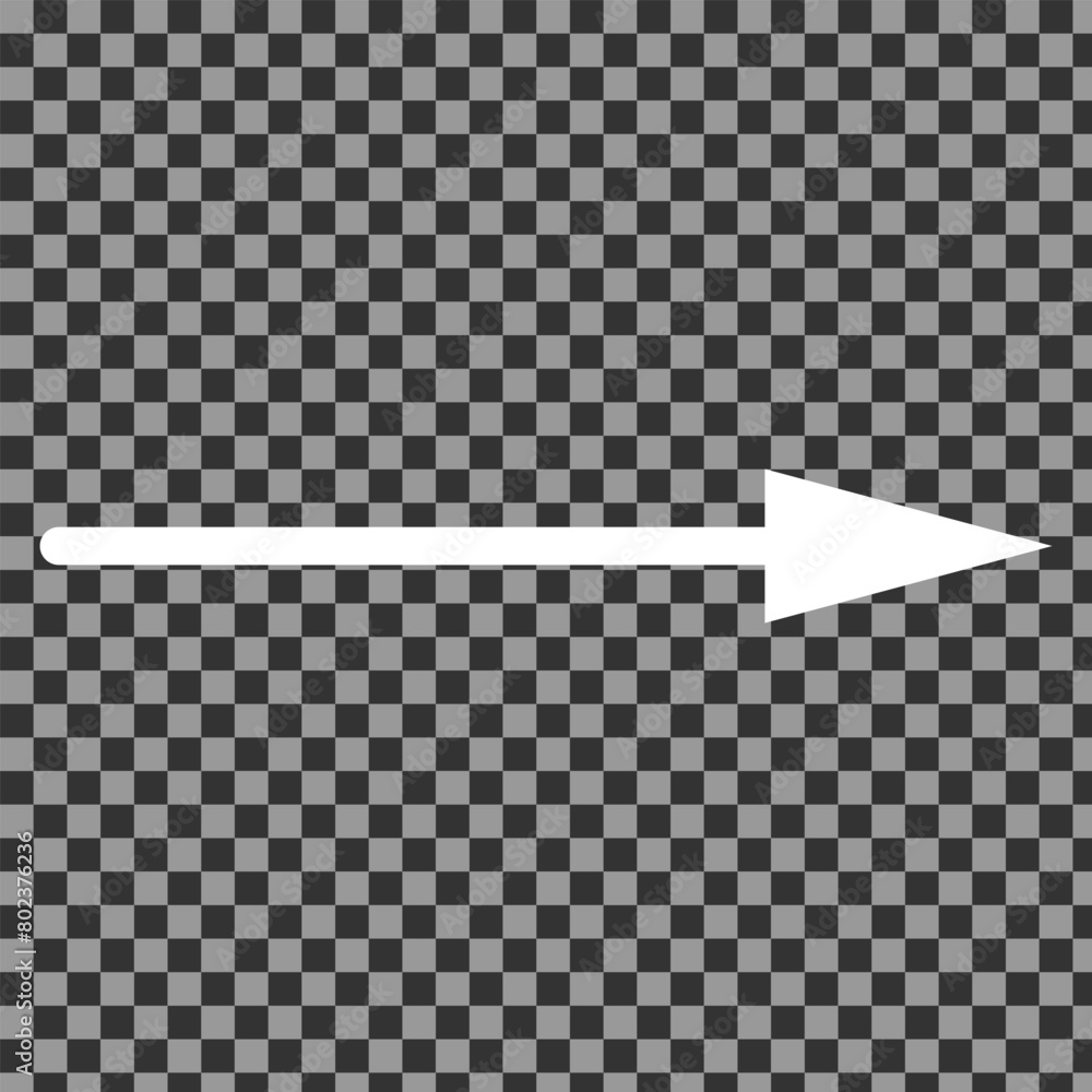 Poster share icon with arrow. white icon on transparent background. flat design arrow pointing backward ico