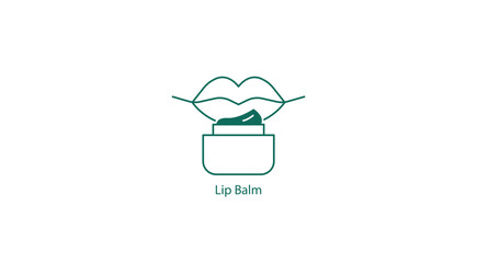 Vector Icon: Lip Balm Treatment Symbol