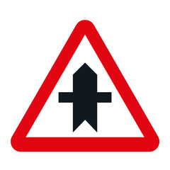 DANGER TRAFFIC SIGNS OF SPAIN, P-1- Intersection with priority - SVG