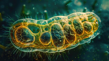 Obraz premium Detailed close up view of a germline. Perfect for educational materials