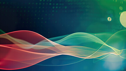 Colorful Wave Abstraction Abstract background banner