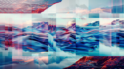 Abstract Mountain Flow Abstract background banner