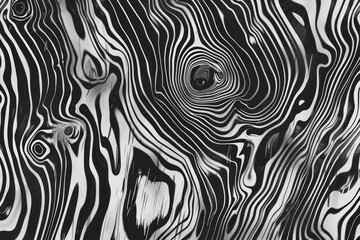 Fototapeta premium Close-up black and white photo of a wooden surface. Suitable for backgrounds or textures