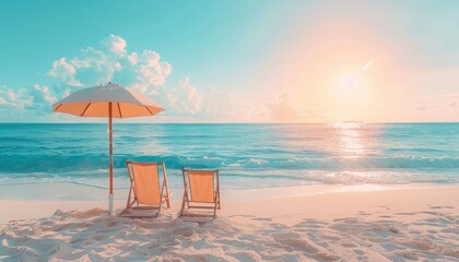 concept of summer, relax, beach
