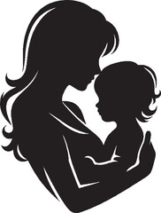 Vector mothers Day with mother and children