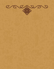 Vertical Letter 8.5 x 11 Parchment - Celtic Infinity Knot