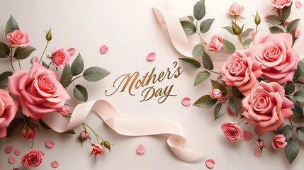 mother's day text postcard