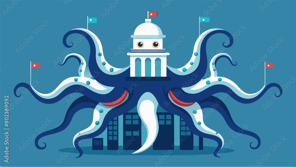 Aufkleber its tentacles extended into the inner workings of government agencies ensuring that every decision m