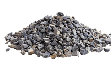 Gravel Mound on white background.