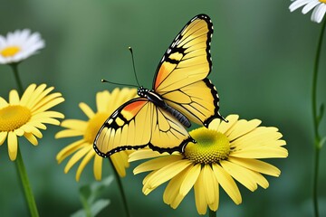 Obraz premium butterfly on flower