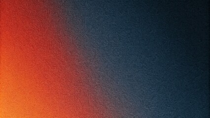 Dark blue, red and orange gradient background with a grainy texture.