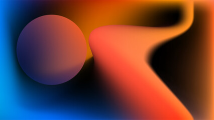 ABSTRACT DARK BACKGROUND ELEGANT BLUE ORANGE GRADIENT MESH SMOOTH COLORFUL DESIGN VECTOR TEMPLATE GOOD FOR MODERN WEBSITE, WALLPAPER, COVER DESIGN 