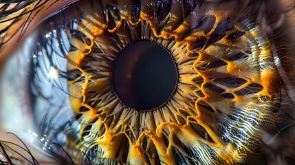 Macro Beauty - Intense Human Eye Close-Up - Intricate Iris Patterns
