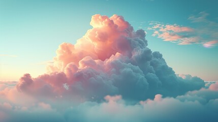Be on cloud nine, clouds, landscape fluffy sunrise dawn season