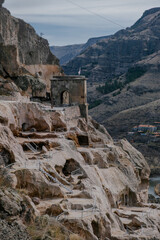 Vardzia, an ancient cave city in a rock