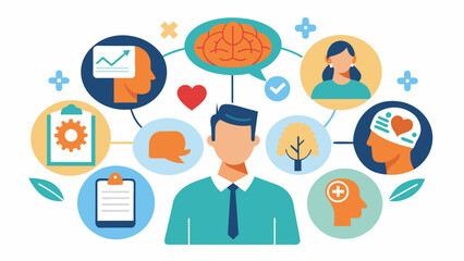 Employee assistance programs and resources specifically catering to the needs of neurodivergent individuals offering support and accommodations for. Vector illustration
