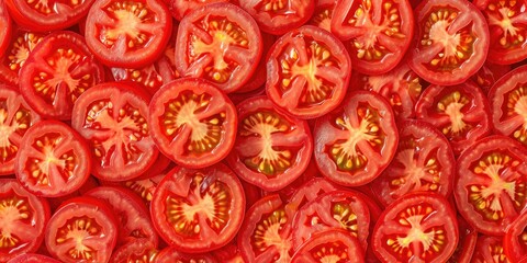 Juicy Tomato Slice Background