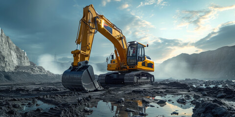 Construction Machinery: Portrait of an Excavator