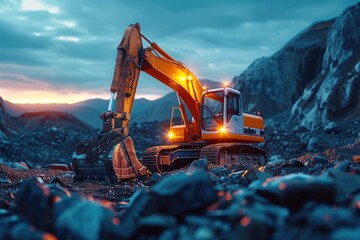 Constructive Power: Excavator in Action