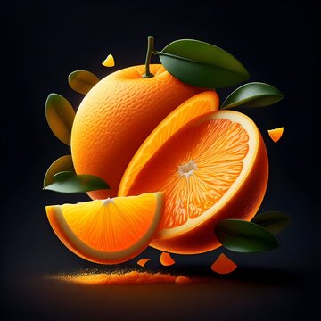 Oringe cutting pice beautiful shining pic 