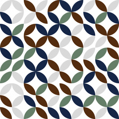 Bauhaus geometric vector pattern design 