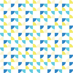 Bauhaus geometric vector pattern design 