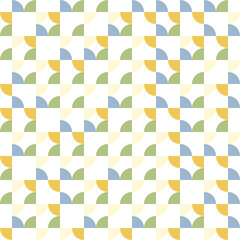 Bauhaus geometric vector pattern design 
