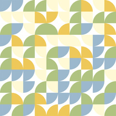 Bauhaus geometric vector pattern design 