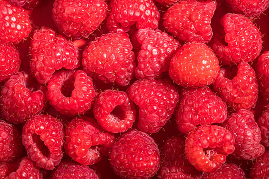Close up of raspberries
