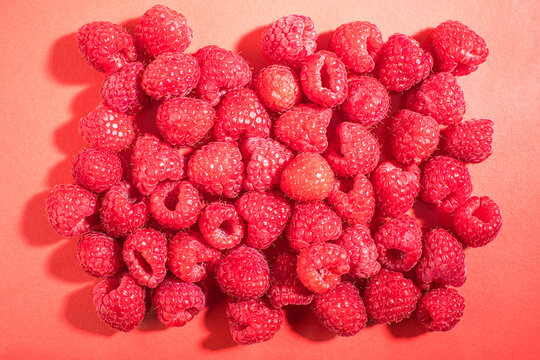 Close up of raspberries
