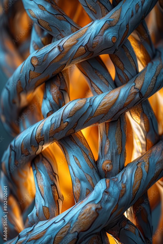 Poster vines twisting into complex geometric shapes, suggesting the structure of the universe,