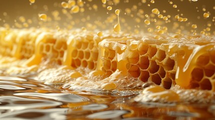 Royal jelly produced by bees, emphasizing its natural richness and nutritional benefits.