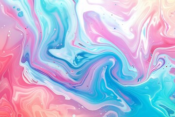 Colorful abstract painting background. Liquid marbling paint background. Fluid painting abstract texture. Intensive colorful mix of acrylic vibrant colors.