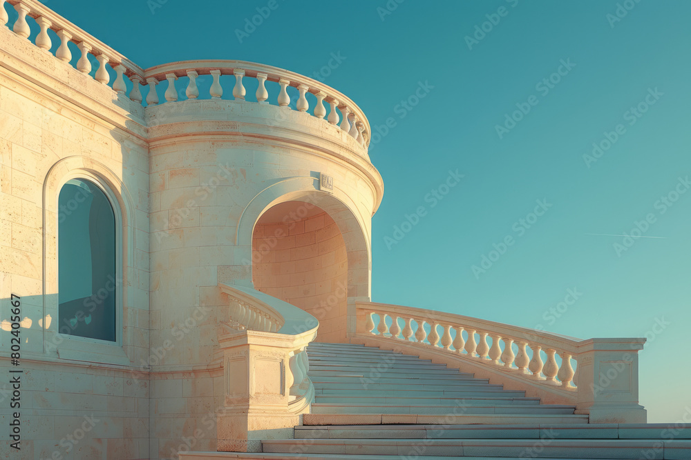 Poster circle of serenity: a modern take on classical architecture,
