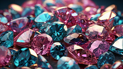 Pink and Blue Jewels