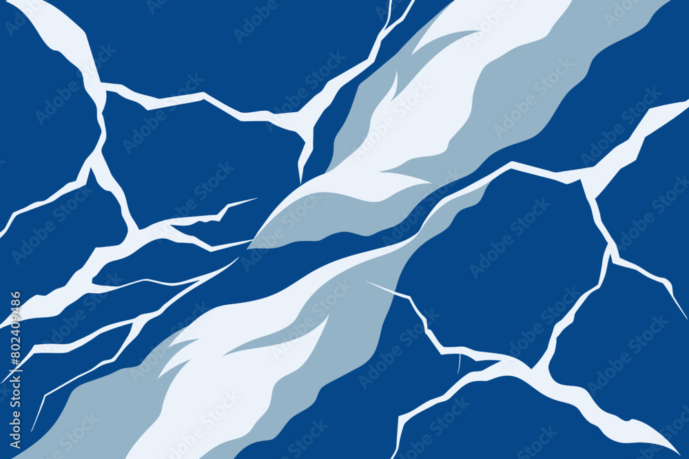 Poster abstract blue background with smooth lines and waves. vector illustration.