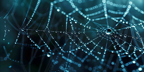 spider web background, ai generated.
