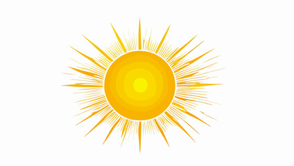 Shining Sun Vector Illustration