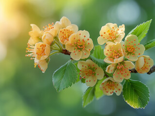 blooming tree in spring