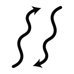 Arrow up and arrow down icon